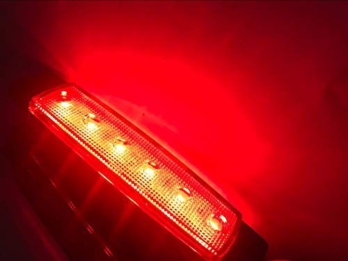 NBWDY 10pc 3.8" 6 LED Red Side Marker Lights, Red Trailer Marker Lights, Rear Side Marker Lamp Amber, Led Marker Lights for Trucks, Cab Marker, RV Marker light Red - Thumbnail 4