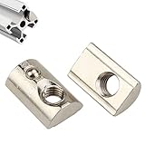 Boeray 20pcs M8 Roll in Spring T-nut with Ball for Aluminum Extrusion Profile 4040 Series Slot 8mm