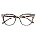 GLASSESLIT Women's Mod Super Trendy Fashion Cat Eye Clear Lens Eyeglasses