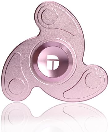 Boomerang Shape Figit Spinner Toy DolTec Aluminium alloy High Speed Table &amp; Hand Spinner EDC Focus Toy Relieve Stress, Anxiety, ADHD, and Boredom (Rosegold)