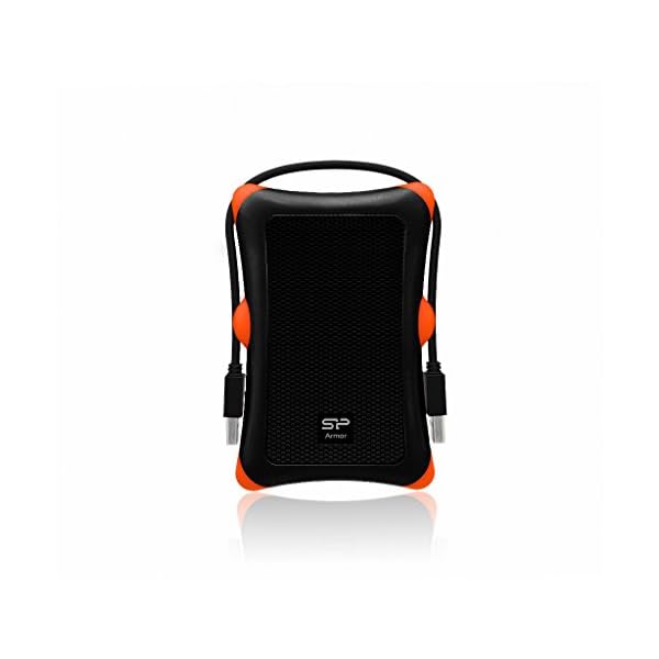 Silicon Power SP020TBPHDA30SK Externe Festplatte 2TB (6,4 cm (2,5 Zoll), USB 3.0) schwarz/orange