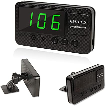 KingNeed Original Universal GPS Head Up Display Speedometer Odometer Car Digital Speed Display MPH Over Speeding Alarm Car Clock for All Vehicles C60/C60S/C80/C90 (C60S) KingNeed Original Universal GPS Head Up Display Speedometer Odometer Car Digital Speed Display MPH Over Speeding Alarm Car Clock for All Vehicles C60/C60S/C80/C90 (C60S)