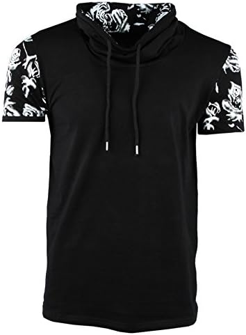 t shirt motif fleur homme