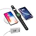 Wireless Charger Pad for New AirPods [ 3 in 1], YLEX Charging Station for Apple iWatch 4/3/2, Qi Charger for iPhone Xs Max/XR,Fast Charging for Samsung Galaxy S10/S10+ and More