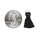Tassels (10 pcs) with Jump Ring for Jewelry Making, Crafts, Decor, DIY 1” in White, Black, Navy Blue, Pink, Red, Green, Purple for Earrings, Necklace, Bracelet, Mala, Pillows, Zipper (Black)