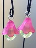 Fairy Garden Lanterns. Hanging Miniature Dark Pink Lanterns. Set of 2. Dollhouse, Terrarium Décor.