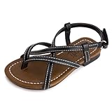 Girls Double Lines Ankle-Strap Gladiator Sandals (Toddler/Little Kid)