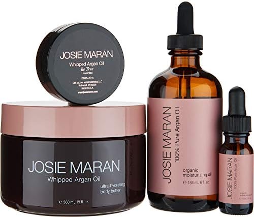 Josie Maran Argan Oil Mega-Size 6 oz 19-fl oz Mega-size Whipped Argan Oil Body Butter & Travel Set In Gift Box If Sold Separately: $255.22