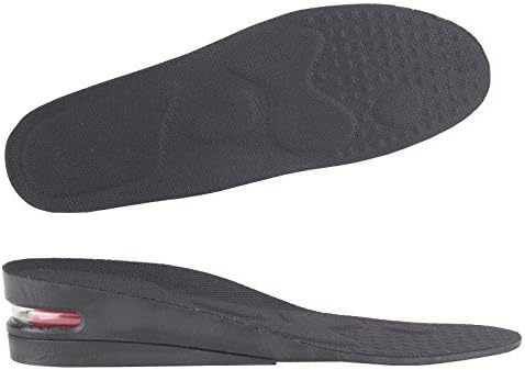 Y2C Men's 2-Layer Height Increase Elevator Shoes Insoles (approx 2 inches) Black 7.5-11.5 and Random Gift by Y2COMMERCE