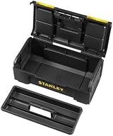 Stanley 16 Inch One-Touch Tool Box with Removable Tray Durable Storage view 3