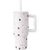 Simple Modern Disney Kids 24 oz Tumbler with Handle and Silicone Straw Lid | Spill Proof Leak Resistant | Reusable Stainless Steel Bottle | Kids Boys Girls | Trek Collection | Minnie Mouse on Terrazzo