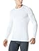 TSLA Men's Thermal Wintergear Compression Baselayer Long Sleeve Top, Thermal Athletic(yud34) - White, Medium