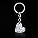 Best Teacher Gift It Takes a Big Heart to Help Shape Little Minds Charm Love Heart Pendant Keychain (B)