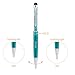 Stylus Pens,SKOLOO 7 Pack 2 in 1 Crystal Capacitive Metallic Stylus & Ballpoint Pen for Samsung S8 S7 Edge,iPhone 6,iPhone 7/7Plus, iPad Pro, iPod, Android, Universal Touch Screens Devices,7 Colors