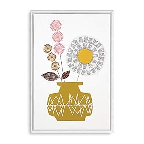 Pretty Design Premium Creation Framed for Living Room Bedroom Abstract Flowers for