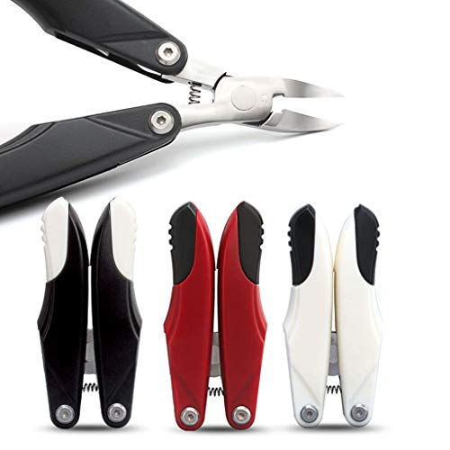 Foldable Nail Clippers Nail Scissors - BCDshop Nail Correction Nippers Cutters Dead Skin Remover Fingernails Toenails Clipper (Red)