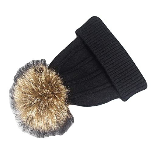 Amazon Womens Winter Hats With Pom Pom Womens Girls Knitted Fur