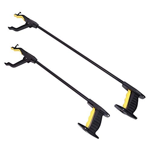 Zhenzhen 2-Pack 32 Inch and 24 Inch Grabber Reacher Tool, picking tool, family set grabber tool, Mobility Aid Reaching Assist Tool, Trash Picker, Litter Pick Up, Arm Extension Picker for adults
