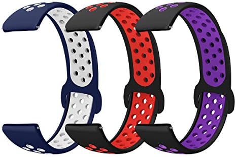 Sycreek Silicone 20mm 22mm Quick Release Universal Watch Band, Replacement Strap for Smart Watch with 20mm 22mm Lug