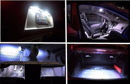  194 T10 W5W 5SMD 5050 Antline 12v LED Light Bulb White 2825 158 192 168 for Car/Motor Interior Dome Parking Side Turn Signal Dashboard License Number Plate Light Bulbs Lamp (pack of 10)  - Thumbnail 6
