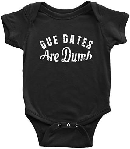 Teehub Due Dates are Dumb One-Piece Cute Premature Baby Bodysuit