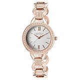 Caravelle New York Women's 44L163 Analog Display Analog Quartz Rose Gold Watch