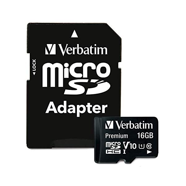 Verbatim Premium Micro SDHC Speicherkarte mit Adapter, 16 GB, Datenspeicher für Foto- und Video-Aufnahmen, Micro SD Karte in schwarz, ideal für Handy, Kamera oder Tablet – Bild 4