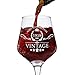 60th Birthday Gifts for Women and Men Wine Glass 1960 - Vintage Funny Anniversary Ideas for Mom, Dad, Husband, Wife - 60 Years Gifts, Party Favors, Decorations for Him or Her - 12.75oz