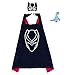 Superhero Cape and Mask Costume for Kids with Pin (Black Panther)