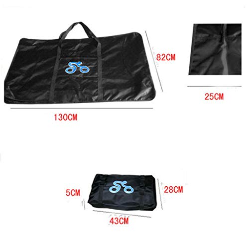 CUTICATE Outdoor Lightweight BMX MTB Mountain Road Bikes Travel Case, Transport Bag, Wheel Carry Bag, 26-29 inch Bicycle Carrying Case - Multiduty and Durable - Thumbnail 5