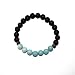 Mana Vibes Lava Rock and Amazonite Essential Oil Beaded Diffuser Bracelet, Essential Oil Jewelry, 8mm Bead Size, Yoga Jewelry
