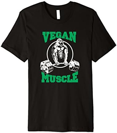 Mens Vegan Muscle - Vegans Vegetarians Plant Based Gym T Shirt XL Black