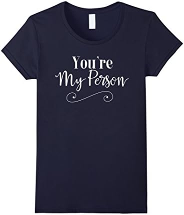 Womens You're My Person Cute Best Friend Forever BFF Matching Shirt Medium Navy