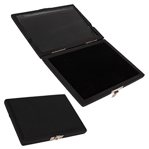 365invent Soprano/Alto/Tenor Saxophone Reed Case Clarinet Reed Case for 6pcs Reeds Internal Glass Pane Black - Thumbnail 2