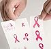 192PCS Breast Cancer Awareness Pink Ribbon Tattoos - Walk/Football Team/Run/Fundraising Giveaways Favors