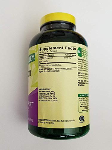 Spring Valley Organic Cinnamon Capsules - Image 2