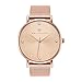 WRISTOLOGY Olivia Womens Rose Gold Big Crystal Wrist Watch Metal Mesh Band