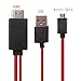 MHL Cable,Micro USB 5 Pin to HDMI, 1080P HDTV Adapter Cable for Samsung S2,Sony Xperia,LG Optimus Other MHL Protocol Phones