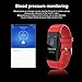 CNPGD Smartwatch Bracelet Fitness Tracker Sports Color Touchscreen Heart Rate & Blood Pressure Monitor Pedometer Compatible for iOS iPhone Android (Samsung LG) for Kids, Men and Women Black