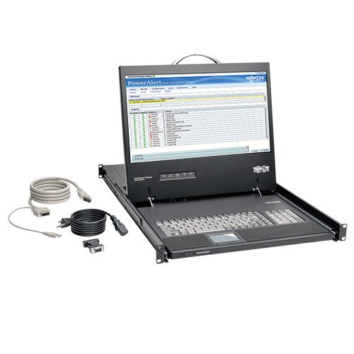 TRIPP LITE Rack-Mount Console with 19" LCD & DVI or VGA Adapter 1URM TAA GSA (B021-000-19-HD)