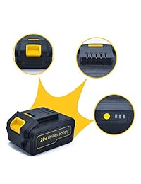 Uniteco - Batería de repuesto para Uniteco D023, D023I, D013, D013I, B001, HT001, G001, A002, JS002, OS004 (20 V, 2,0 A, 3,0 Ah, 4,0 A)