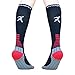 Compression Socks (Cushioned, Graduated Compression, Unisex for Men and Women) (One Pair) (Black) (US Men: 8-11 / US Women: 9-12)