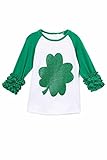 Angeline Boutique Clothing Girls Spring Valentine's ST. Patrick Easter Raglan T-Shirt Fashion Tee Top