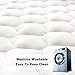 Twin XL Mattress Pad Cover 8-21”Deep Pocket - Cooling Mattress Topper Overfilled 300TC Snow Down Alternative