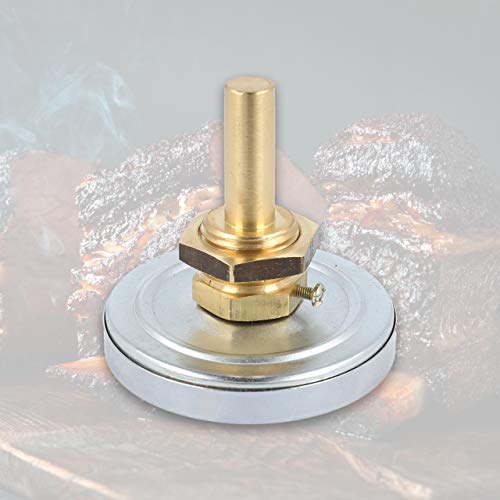 Lantelme Räucherthermometer 120°C Edelstahl mit Messing Befestigungsmutter | Analog Thermometer zum Räuchern von Fisch Fleisch | Für Smoker Räucherofen Räuchertonne Räuchergrill Räucherschrank (5cm) – Bild 6