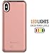 Alpatronix iPhone Xs/X Battery Case, BXXs Slim Portable Protective Extended Charger Cover with Wireless Charging Compatible with iPhone X & iPhone Xs (5.8 inch) -(Rose Gold)