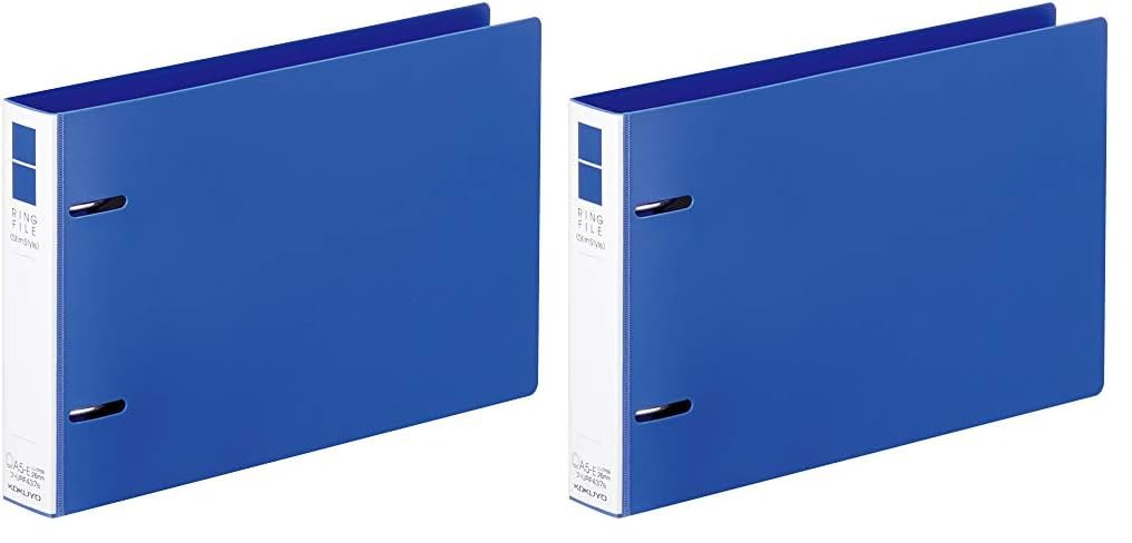 コクヨ ファイル リングファイル スリムスタイル PPシート表紙 A5 横 220枚 青 フ-URF437B (× 2)商品画像