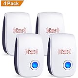 Pest Control Ultrasonic Repeller - Electronic Mice Repellent Plug in for Spiders, Mice, Bugs, Insects, Roaches, Mouse, Fleas, Flies, Rats, Ants and Mosquitoes, Environment-friendly [NEW 2018]