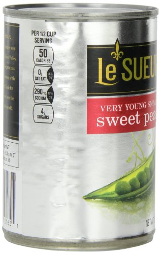Le Sueur Very Young Small Sweet Peas, 15-Ounce (Pack of 8)