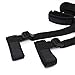 Bondage Restraint Kit - Black Hand & Ankle Cuffs Strap Set With Soft Pillow For Men & Women and Couple
